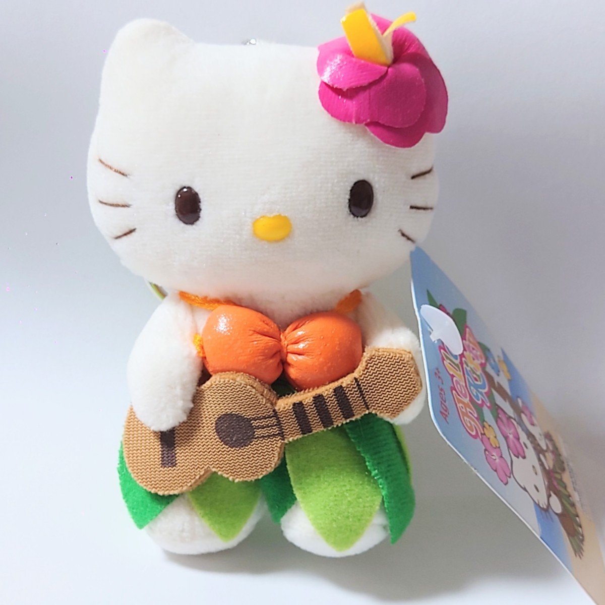日焼けHello Kitty ハワイ ウクレレ 根付 2011 未開封 日焼けHello