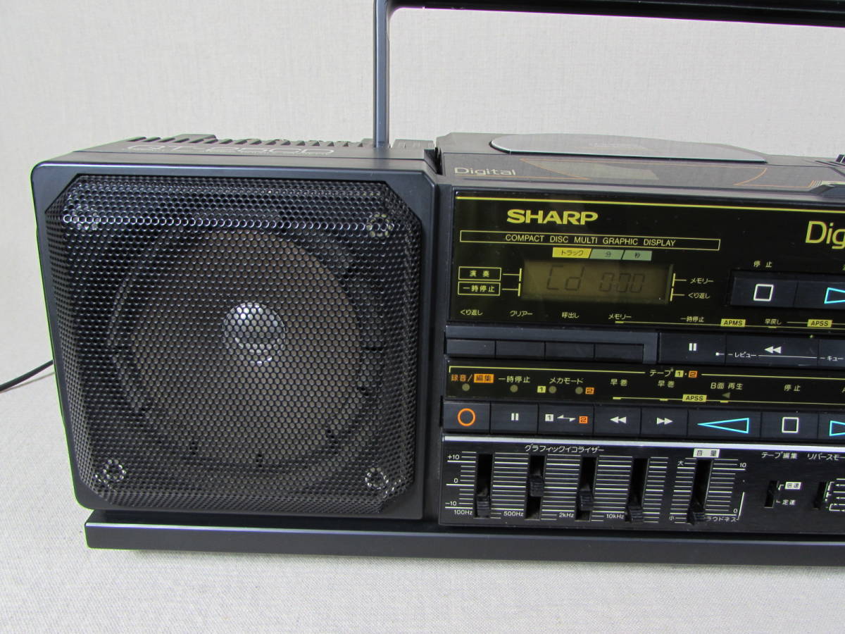Yahoo!オークション - SHARP CDラジカセ QT-25CD 通電 ジャンク
