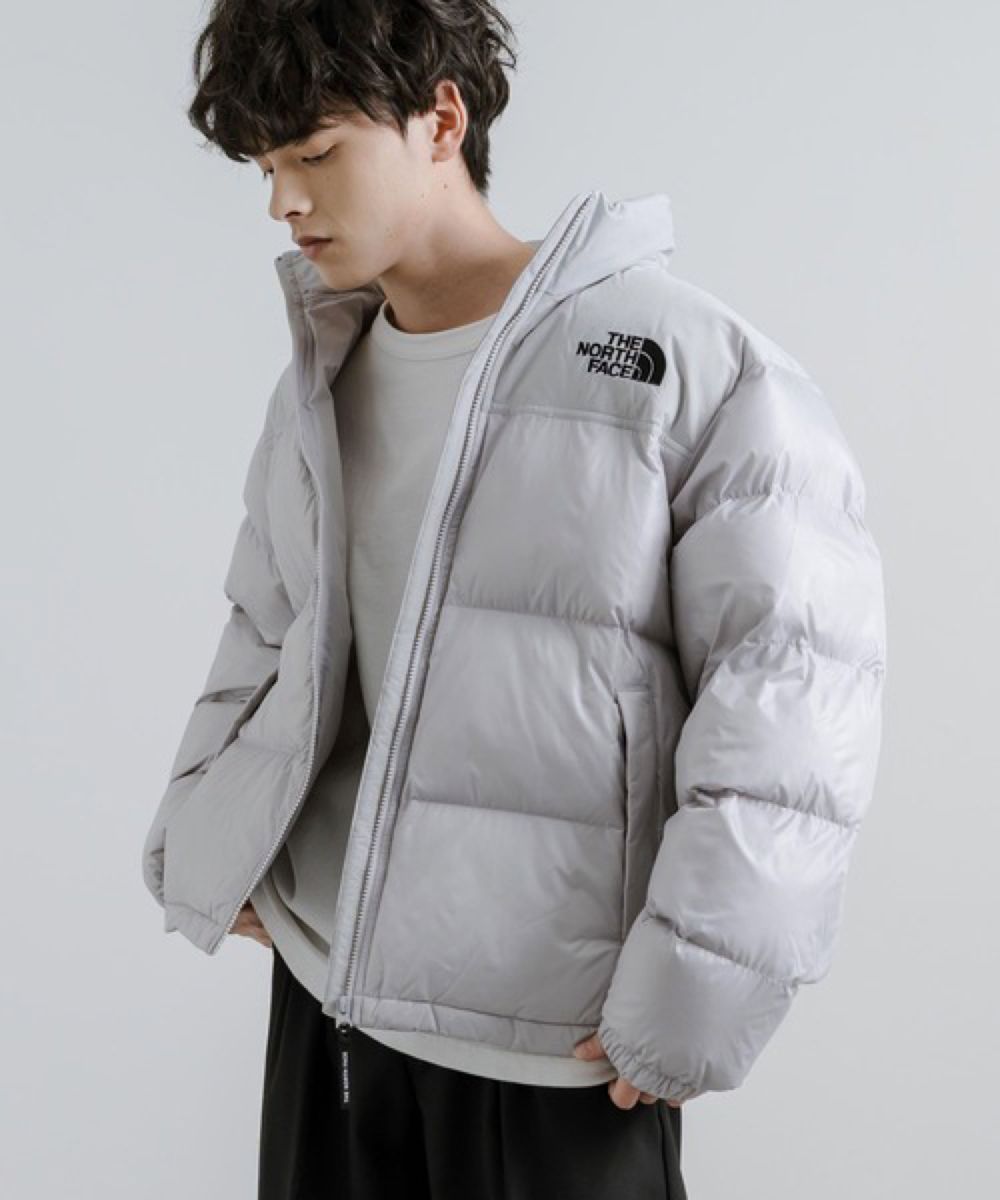 韓国限定ノースフェイス ヌプシ ダウン グレー Sサイズ THE NORTH FACE