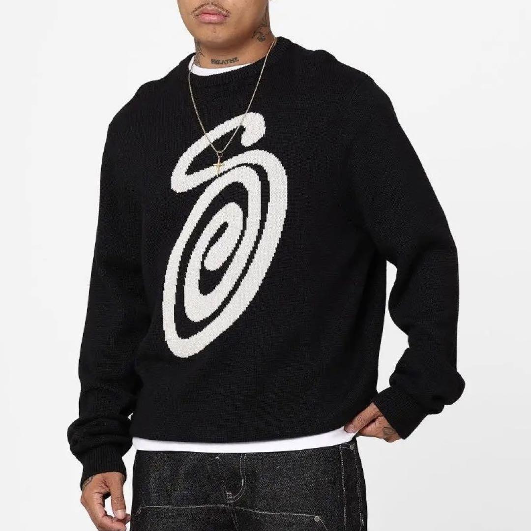 海外限定 ステューシー ニット セーター Stussy 黒 M｜Yahoo!フリマ