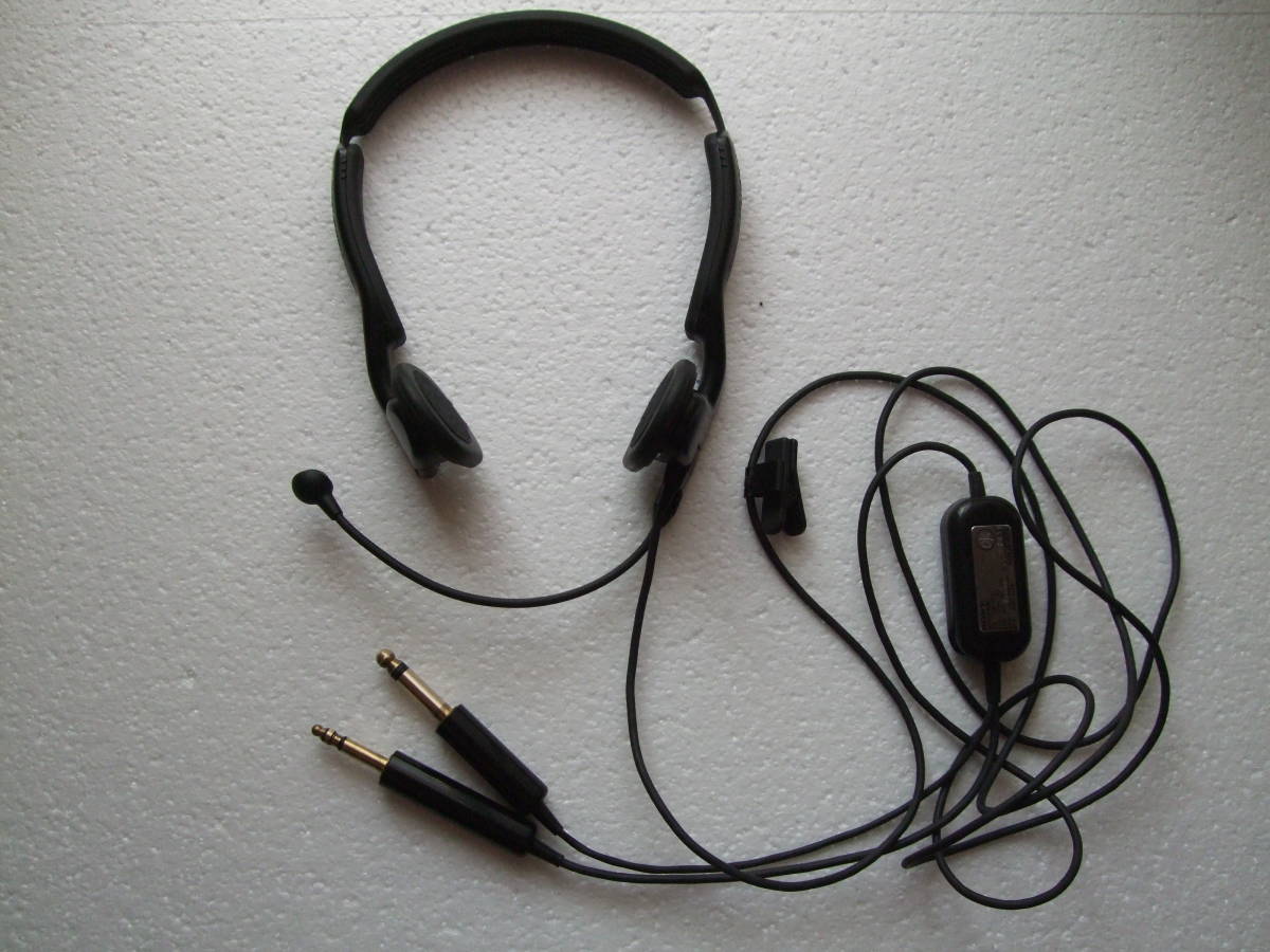 ソニー 絶版 航空 用 DR-6020 ヘッドセット+マイクロフォン システム