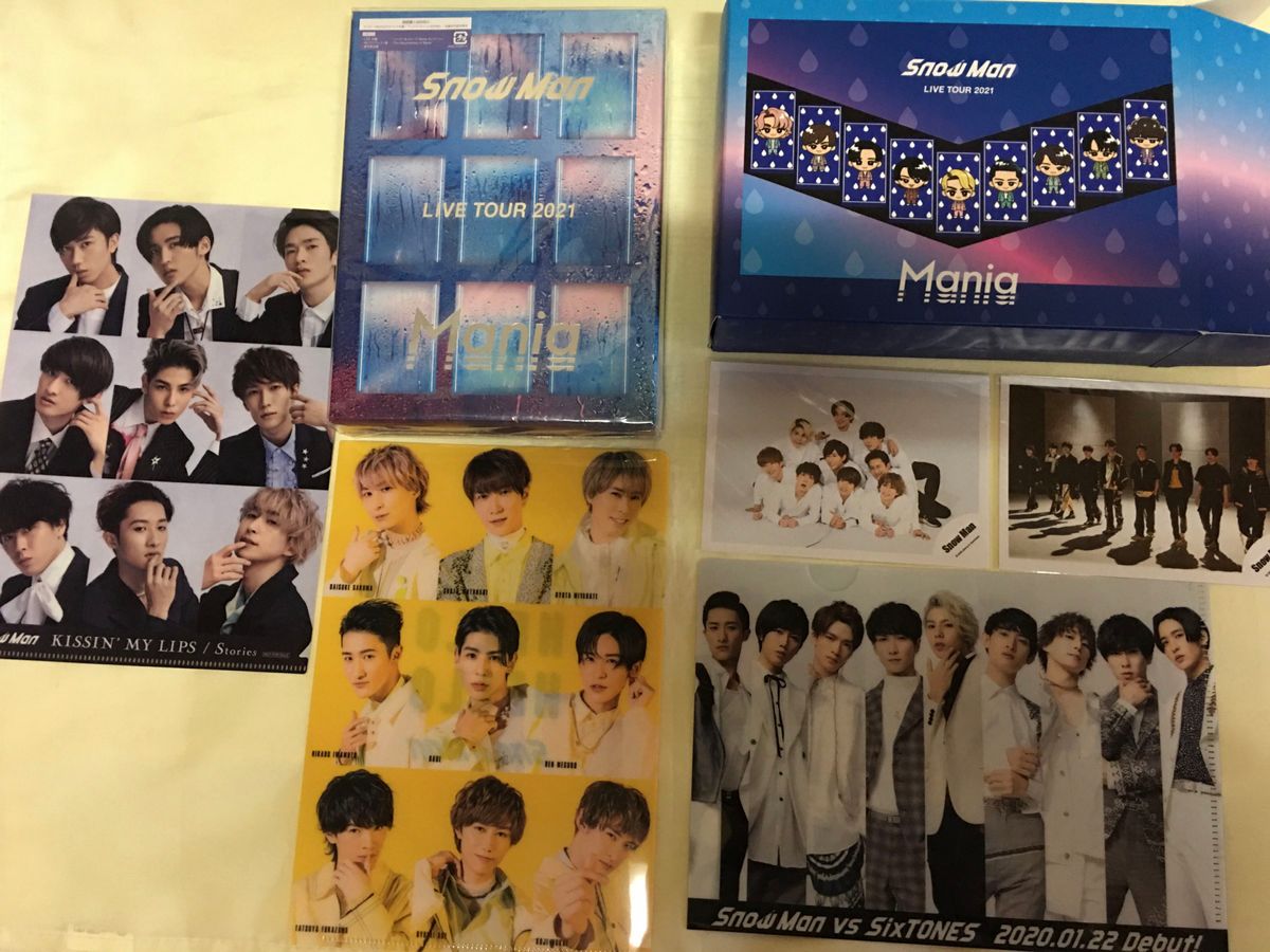 SnowMan LIVE TOUR 2021 Mania 初回盤 DVD 写真 特典 クリアファイル