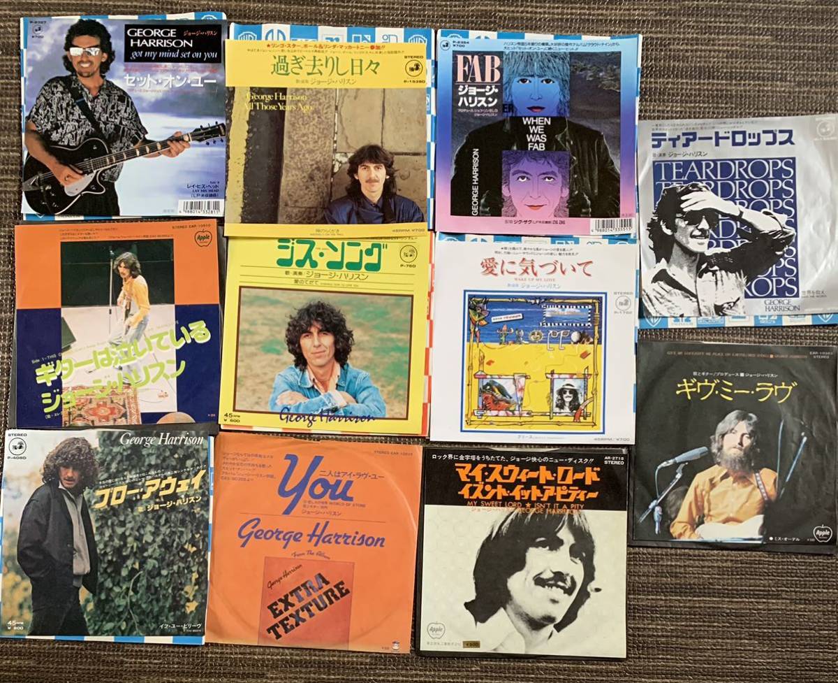 Yahoo!オークション - ジョージハリスン 国内盤 シングル レコード セ