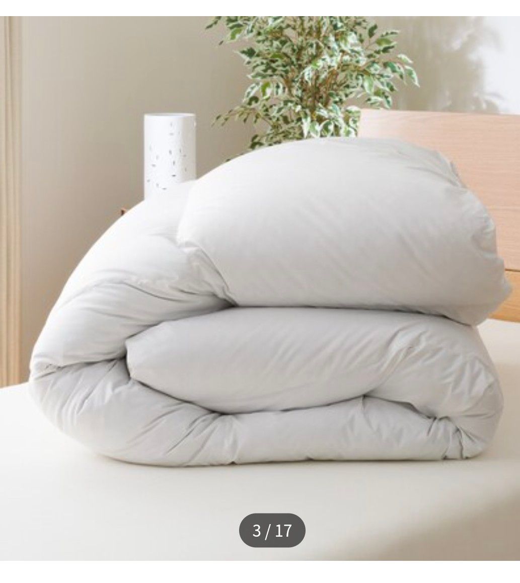 ニトリ羽毛布団 未使用（温かさレベル3）ホワイトダックダウン80% 定価