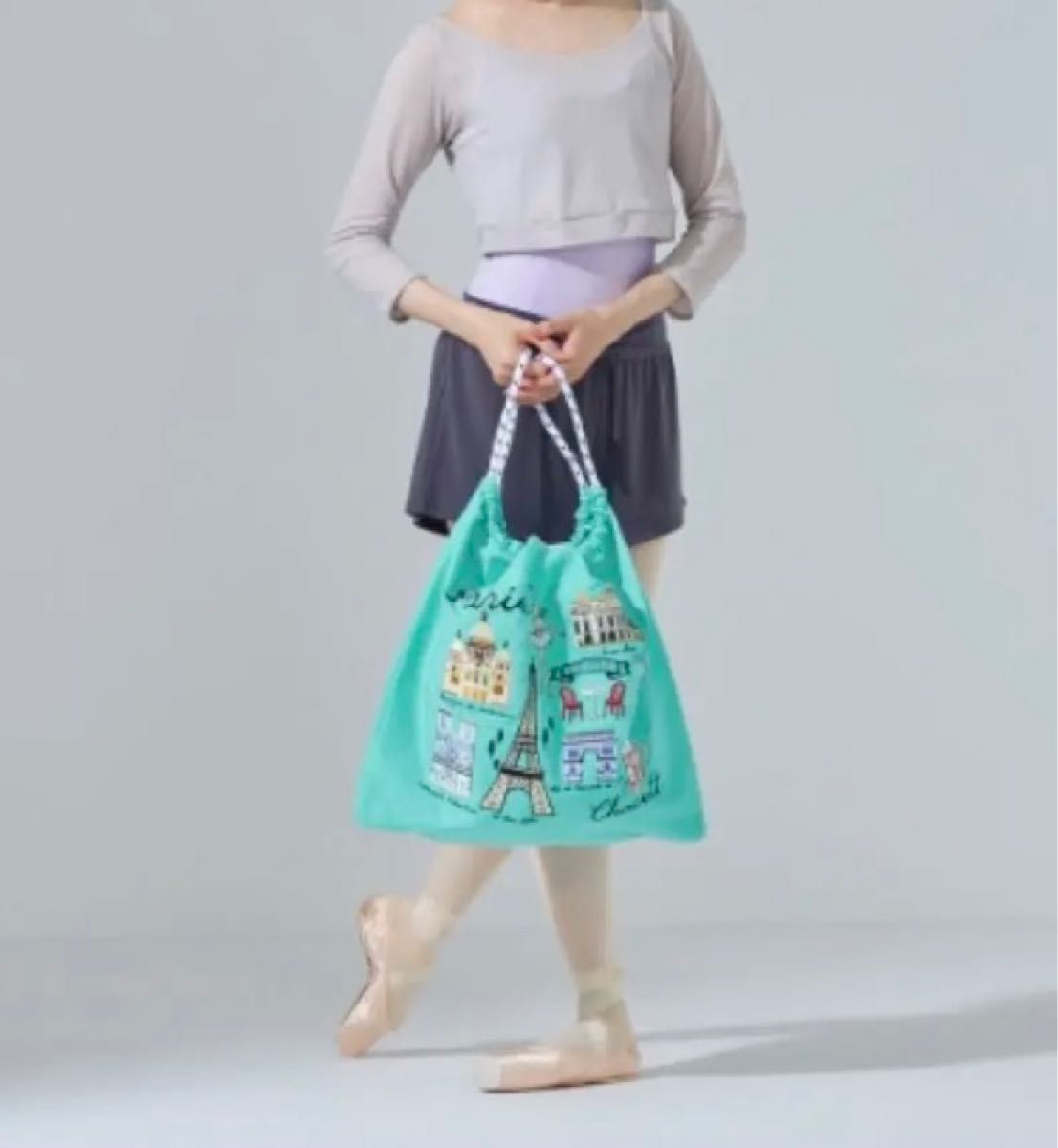 ボールアンドチェーン チャコット パリ エコバッグL ホワイト 新品