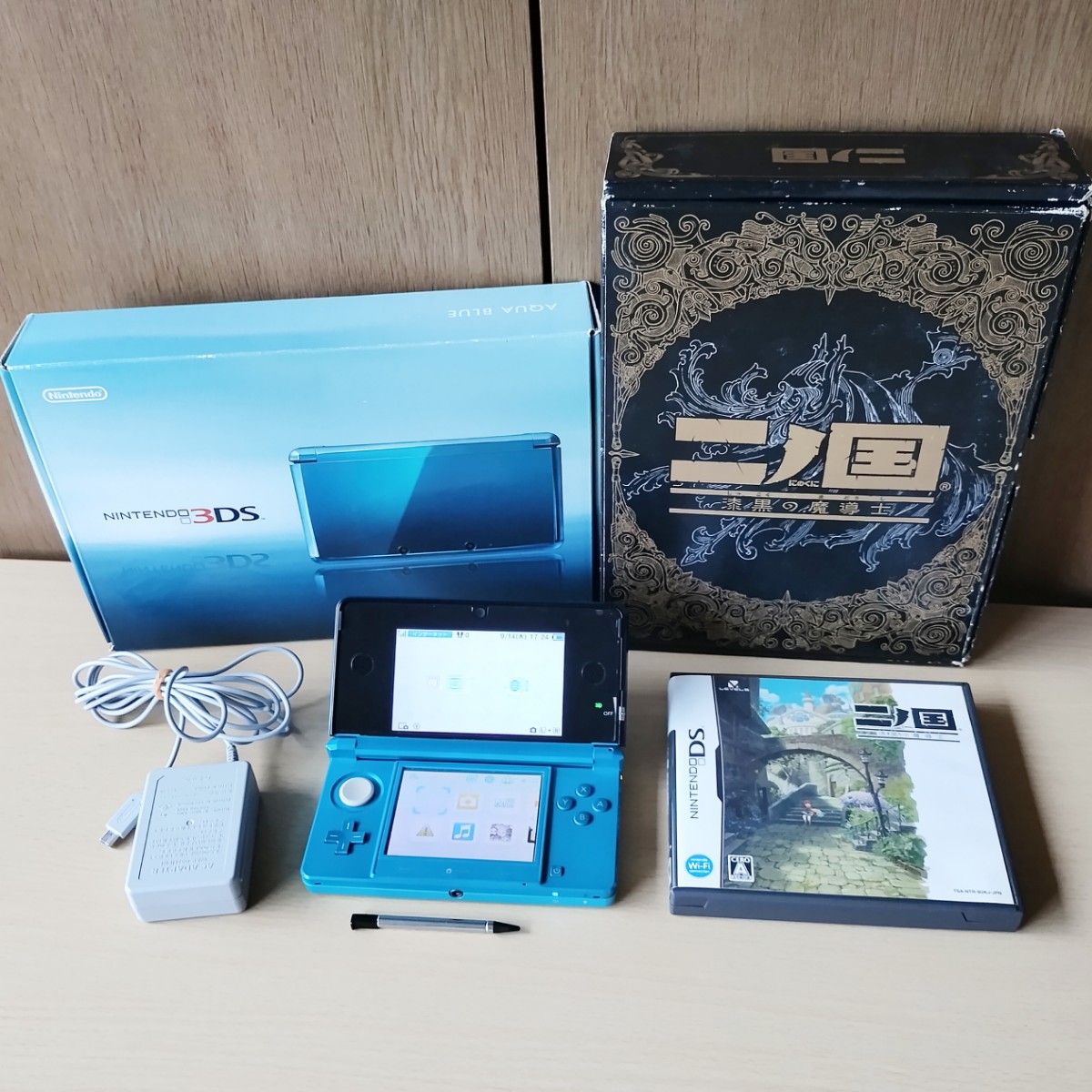 ニンテンドー3DS アクアブルー Nintendo 3DS 任天堂 3DS本体 AC