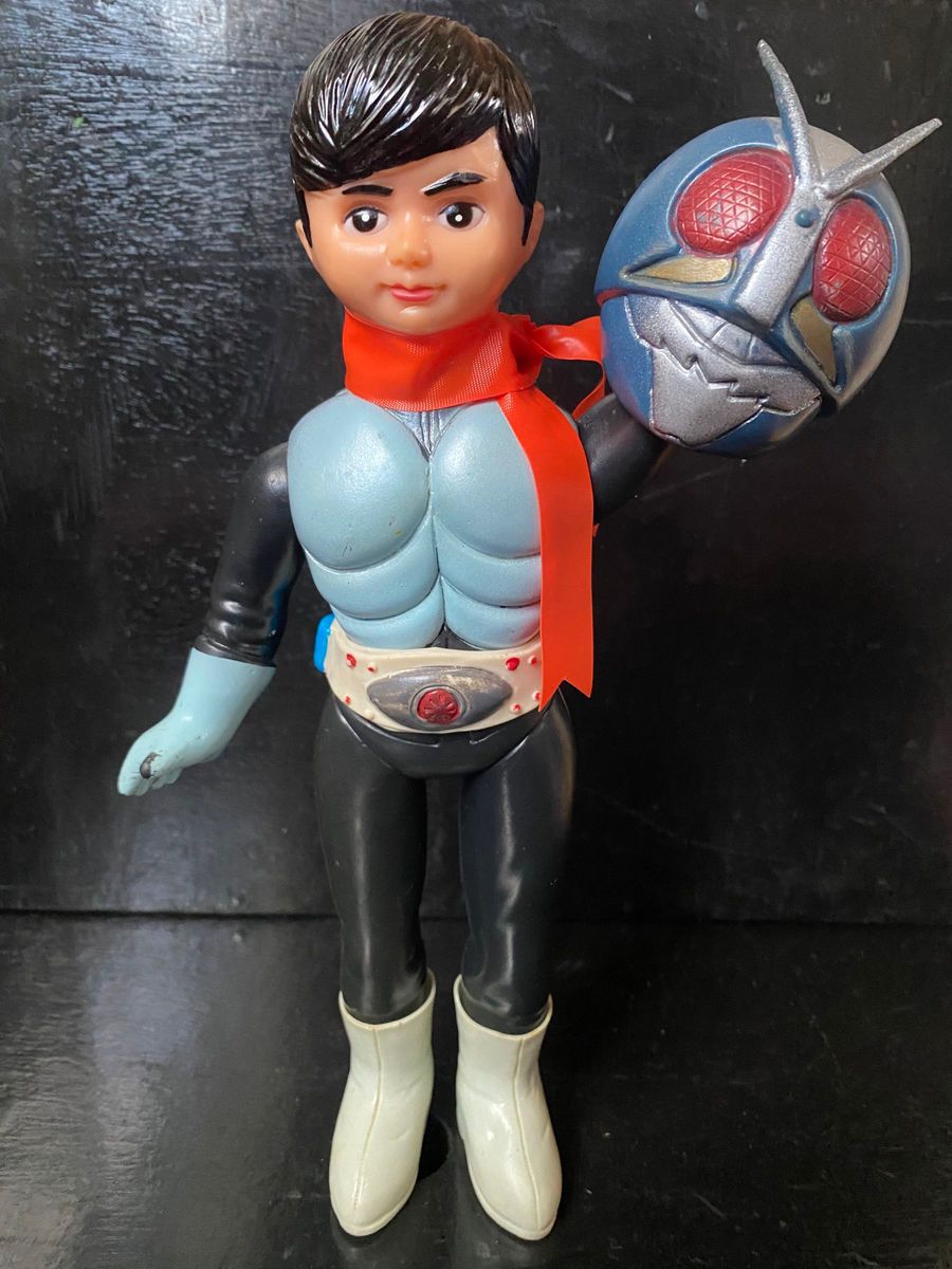 仮面ライダー ソフビ 旧バンダイ 面取れ スタンダードサイズ 当時物 1