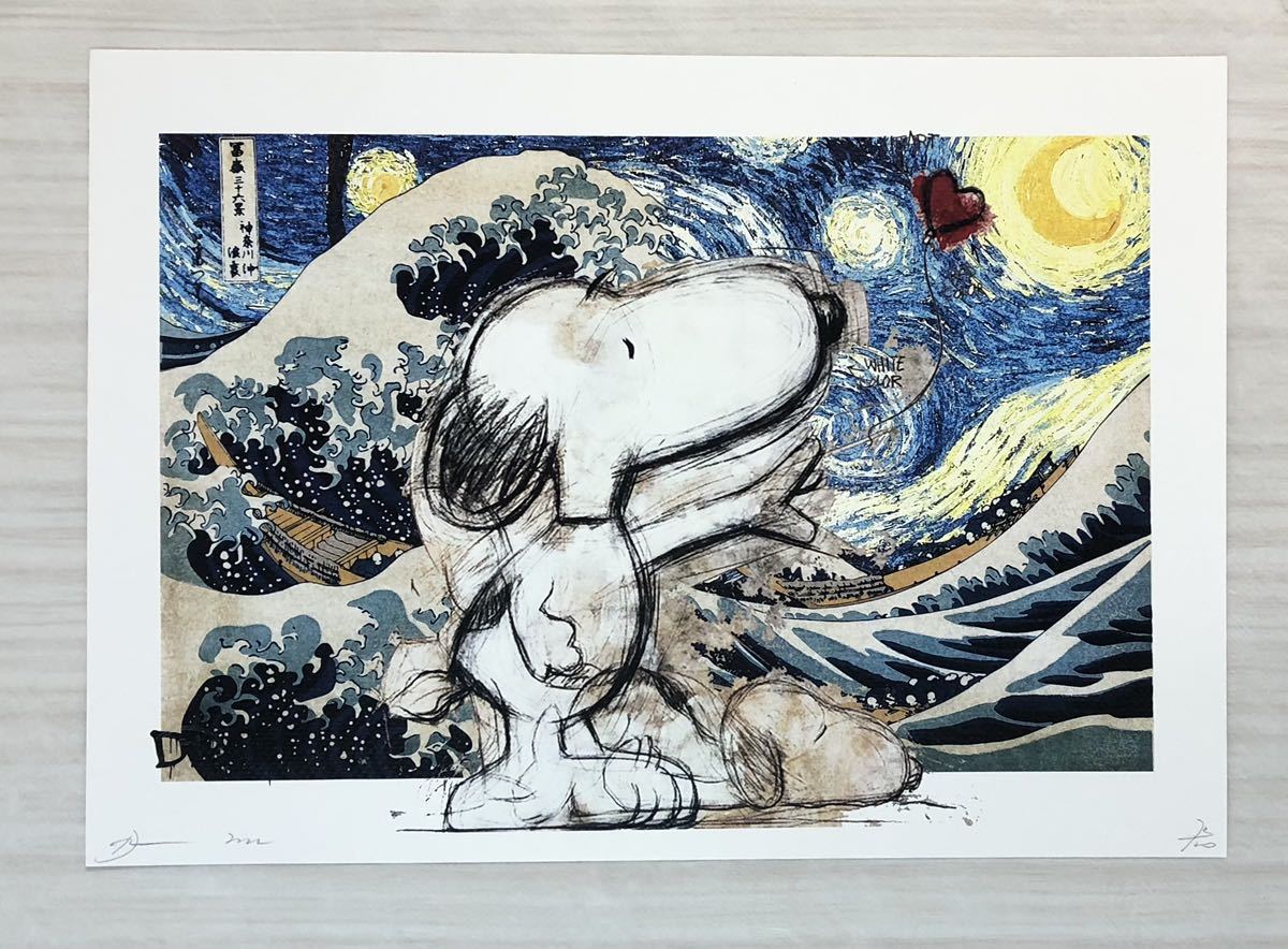 Yahoo!オークション - 世界限定100枚 アートポスター SNOOPY スヌーピ