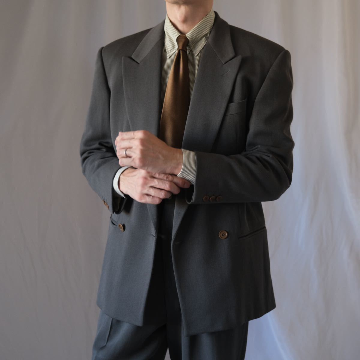 ジョルジオアルマーニ GIORGIO ARMANI セットアップダブルスーツ