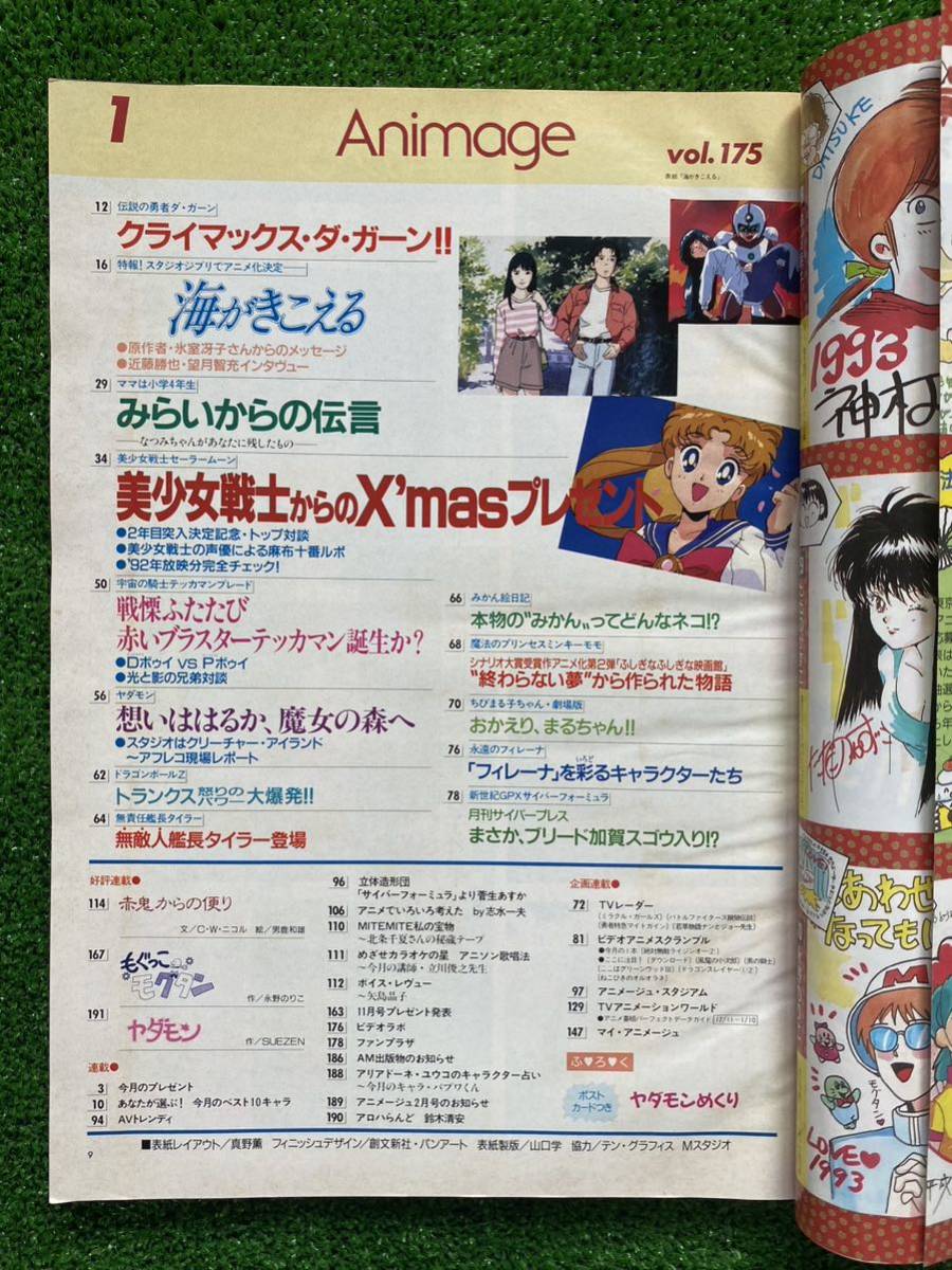 激レア】アニメージュ 1993年1月 海がきこえる ジブリ 宮崎駿 STUDIO