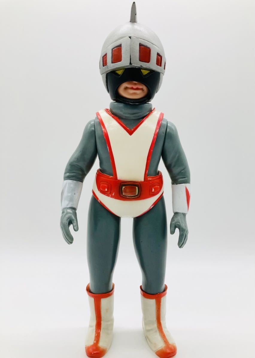 Yahoo!オークション - 美品 旧バンダイ 当時物 シルバー仮面 ソフビ人