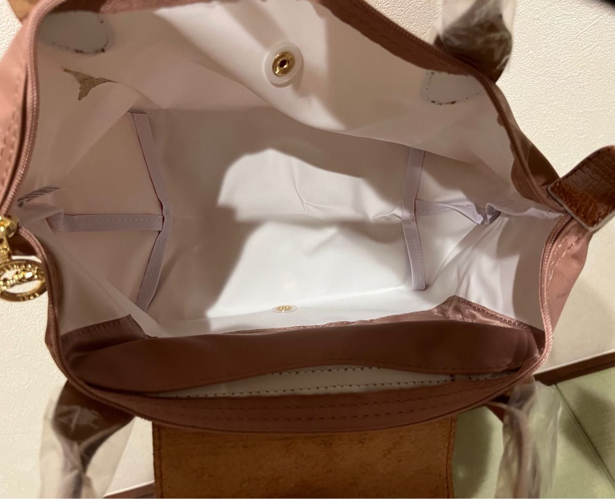 新品】ロンシャン プリアージュS ハンドバッグ ピンク エッフェル塔