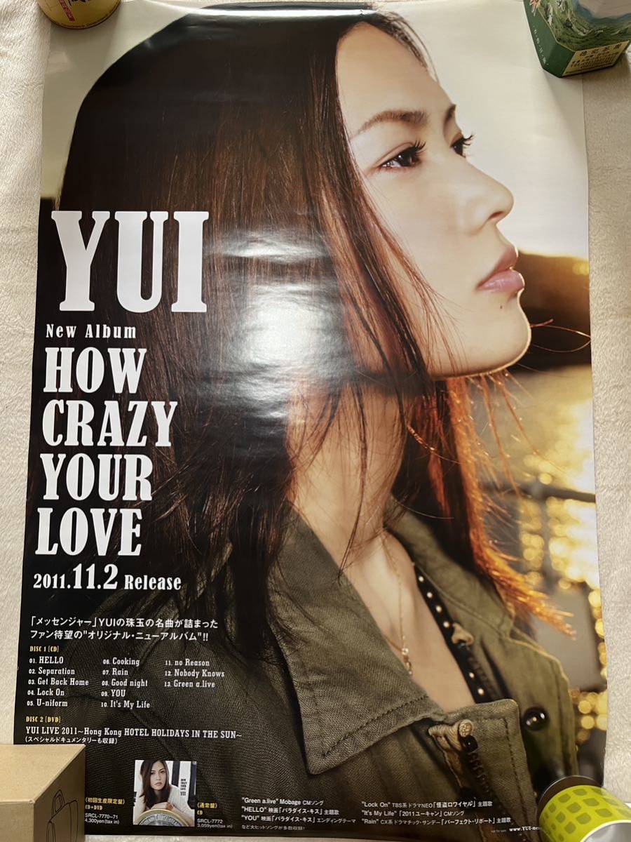 新年期間限定割引】 YUI シングル「fight」 ポスター 51×76cm 新年期間