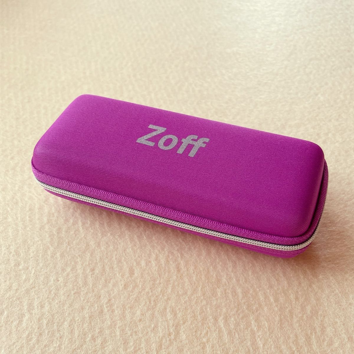 メガネケース Zoff ゾフ パープル 眼鏡ケース メガネクロス付き｜Yahoo