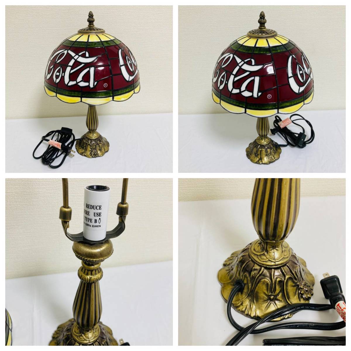 コカコーラ ティファニー ランプ ライト ビンテージ アンティーク