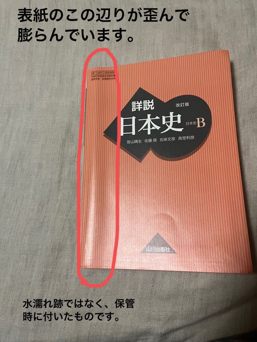 詳説日本史B 改訂版 文部科学省検定済教科書 【81山川/日B309】古本
