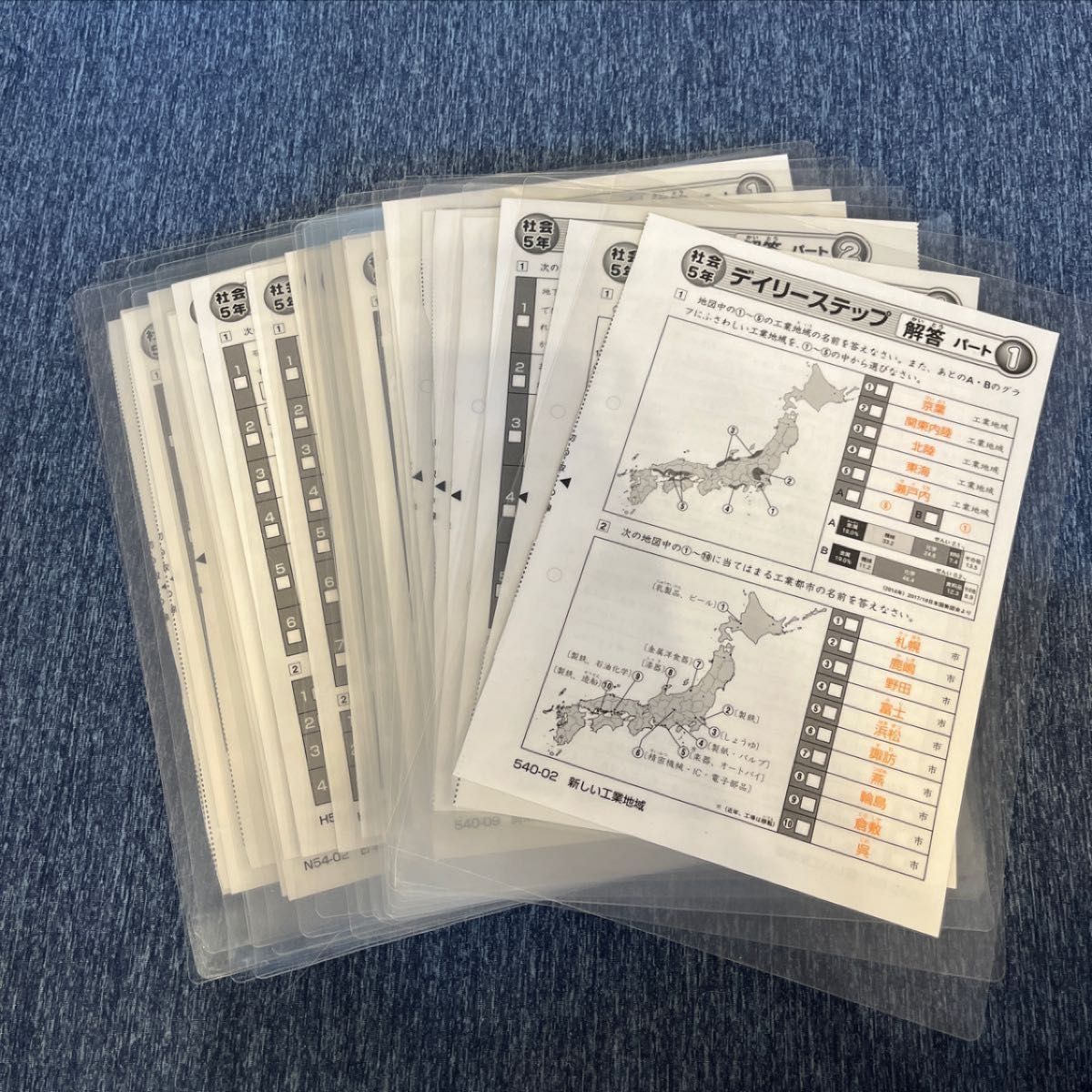 小5理科91枚】＆【小5社会29枚】SAPIX 暗記 デイリーステップ コア