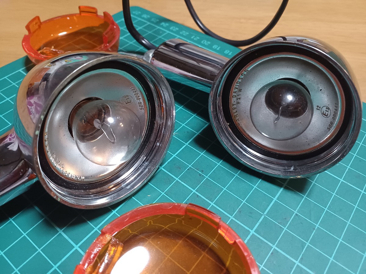 即決送料無料/旧車ヴィンテージ ハーレーダビッドソン純正ウインカー