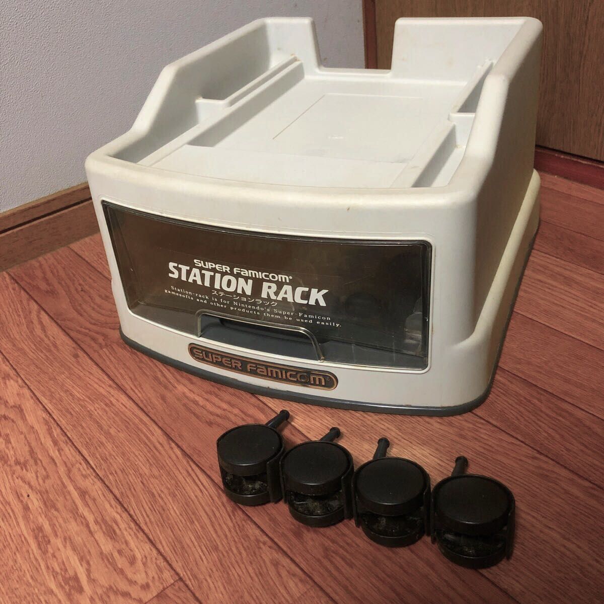 スーパーファミコン 本体 収納ラック 2段 スーパーマリオワールド 希少