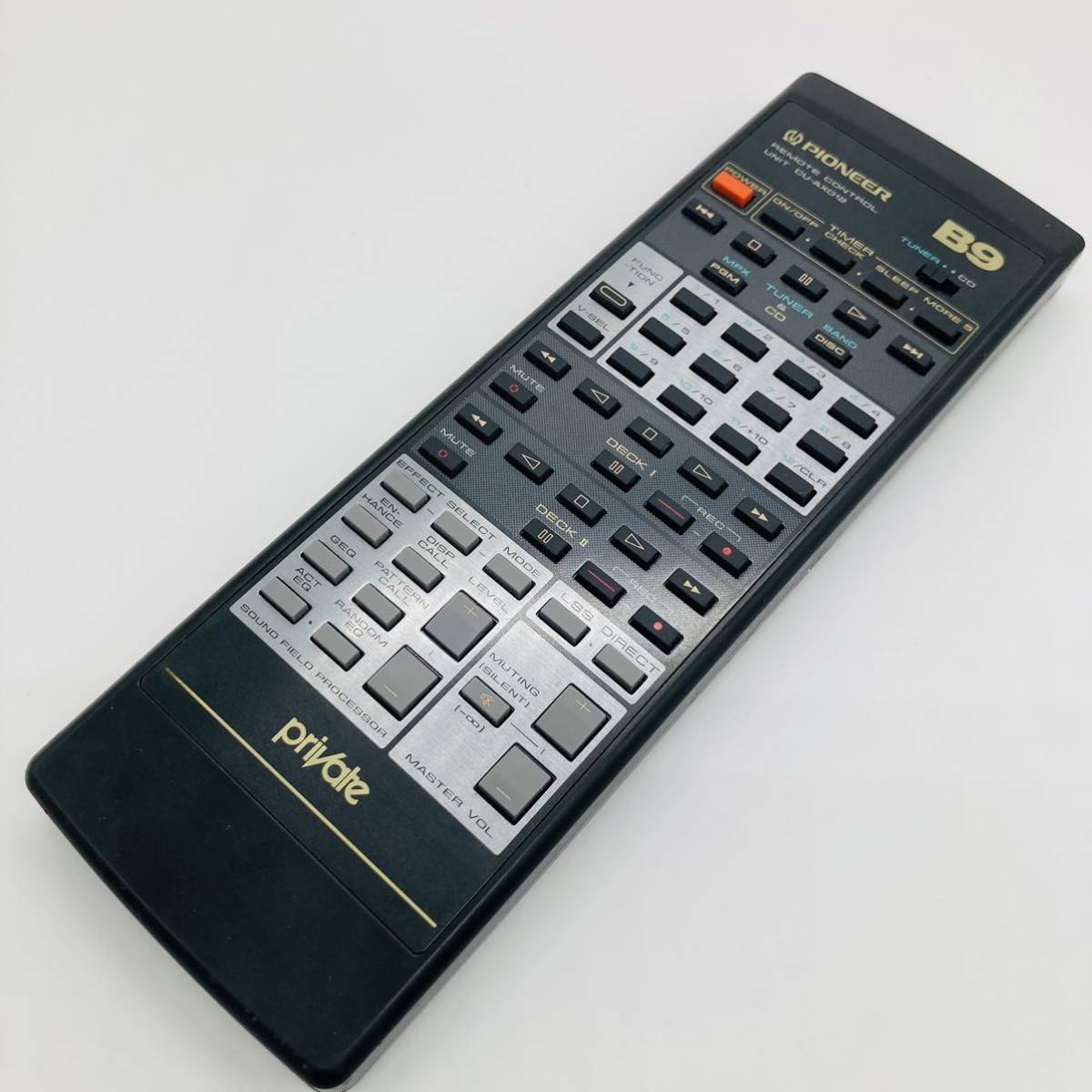 PIONEER/パイオニア private オーディオ用リモコン CU-AX012 全ボタン