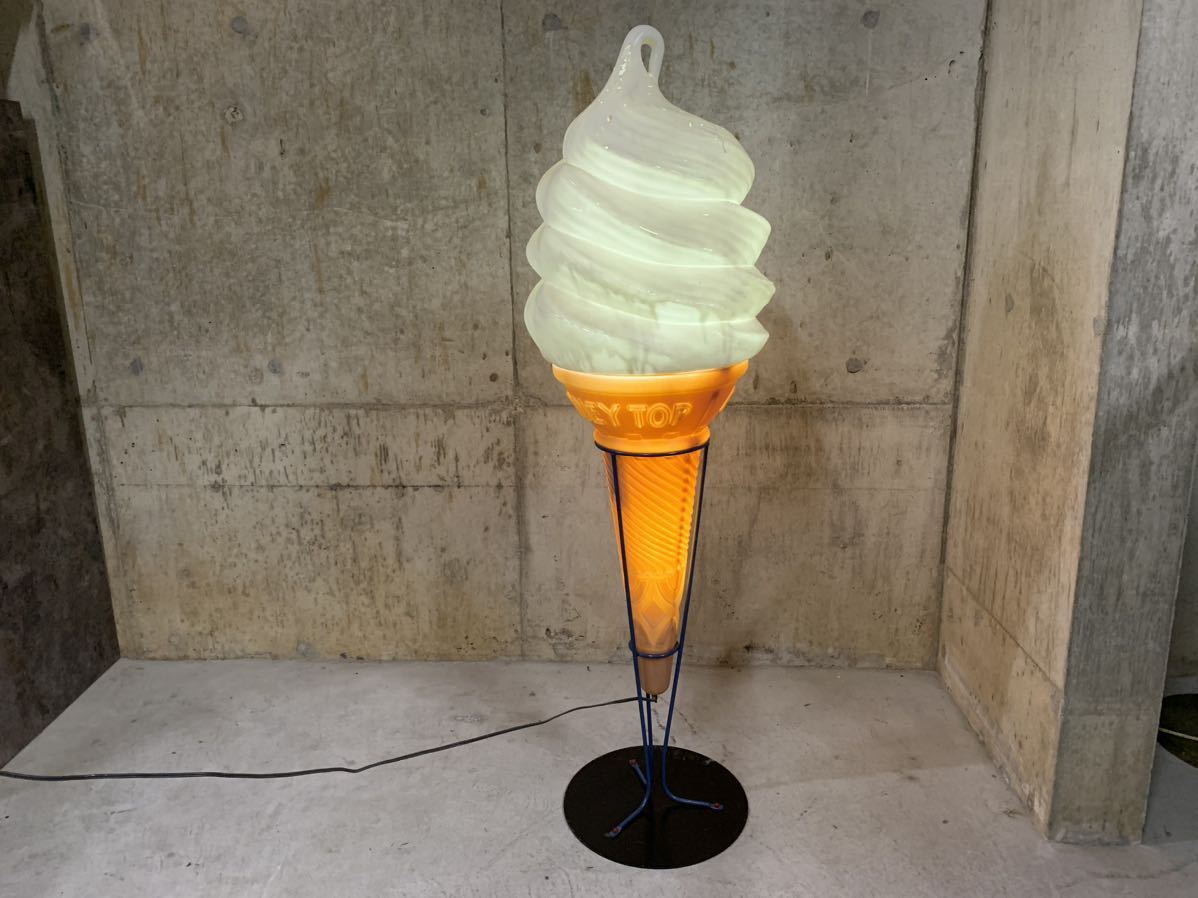 アイスクリームオブジェ LEDライト付き 大きめ アイスクリームオブジェ
