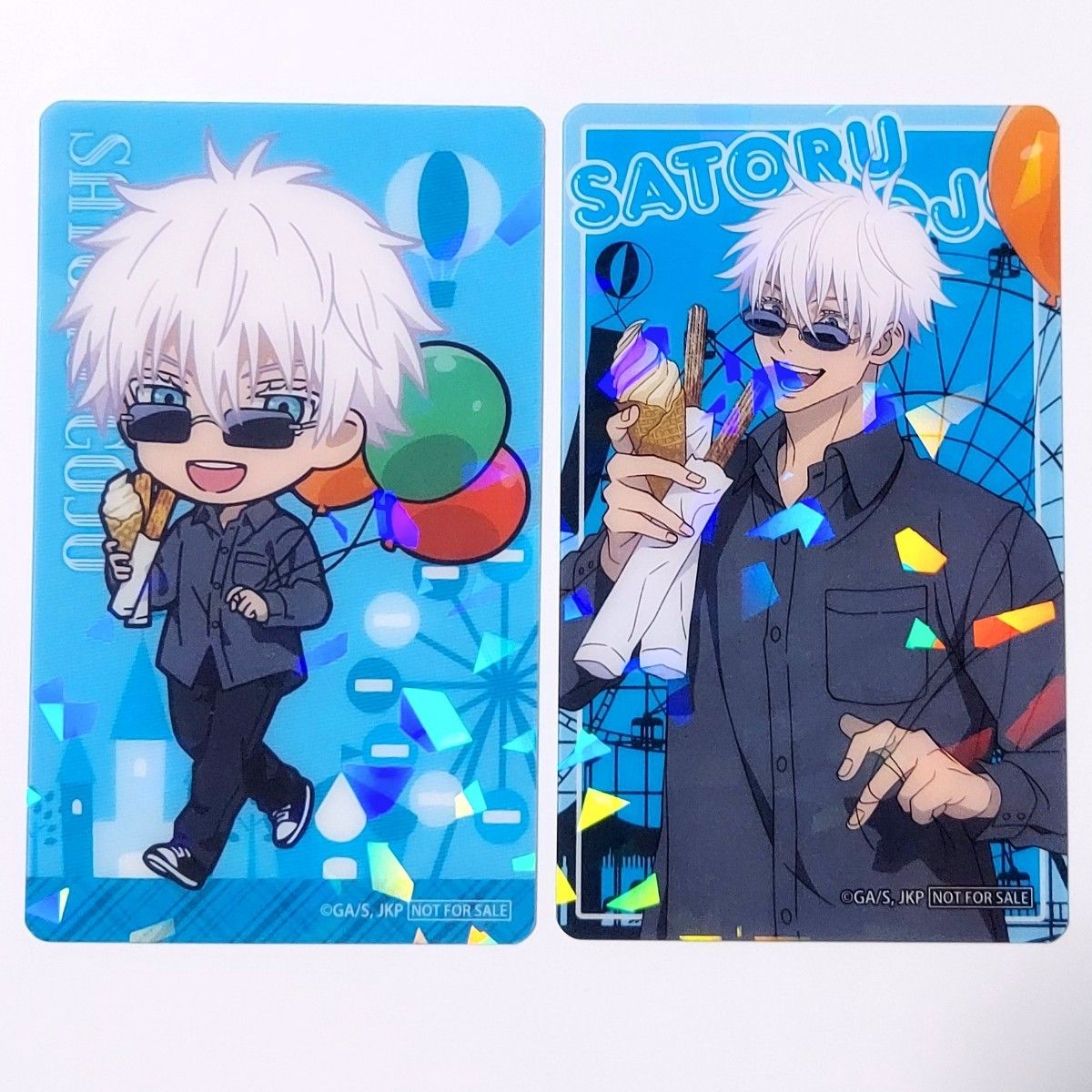 呪術廻戦 よみうりランド 特典 ホログラムカード クリアカード 五条悟