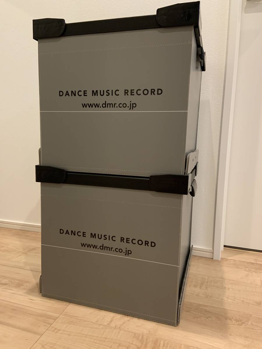 送料込 ほぼ新品 DMR レコードボックス 収納BOX DANCE MUSIC RECORD