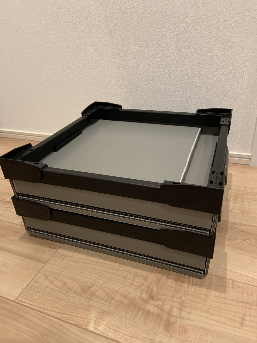 送料込 ほぼ新品 DMR レコードボックス 収納BOX DANCE MUSIC RECORD