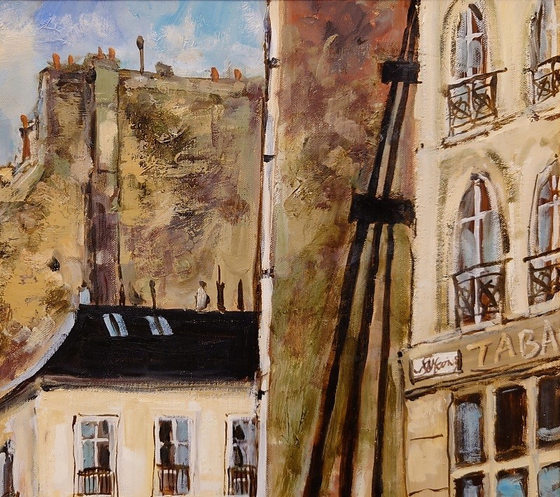 絵画油絵 関拓司 サンジェルマン風景 Yahoo!オークション - 【真作