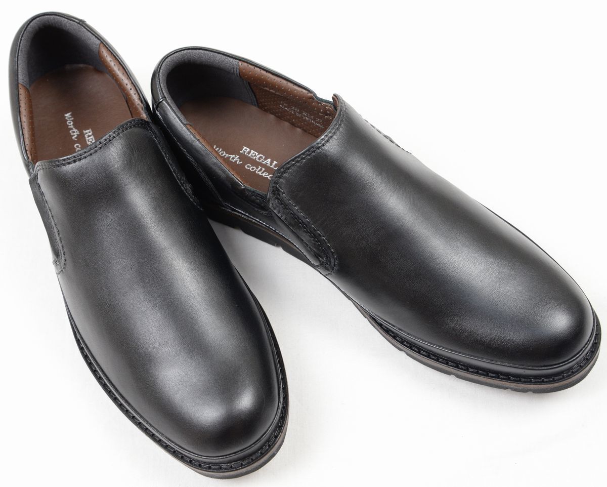Yahoo!オークション - REGALリーガル スリップオンシューズ(JZ14 黒 2