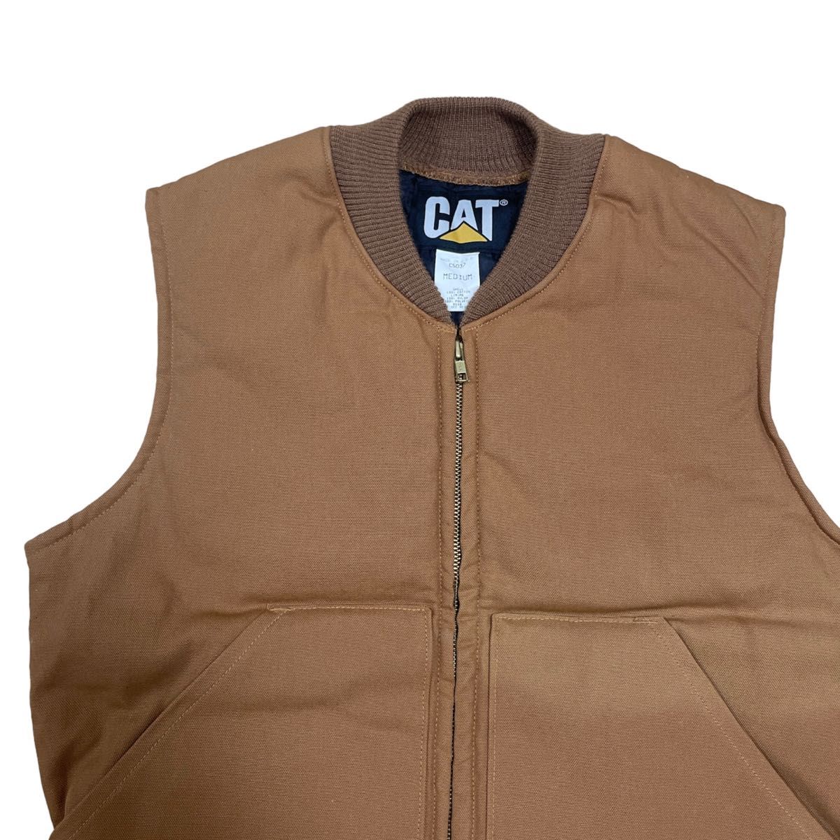 CAT Caterpillar キャタピラー ダックベスト ワークベスト USA ダック