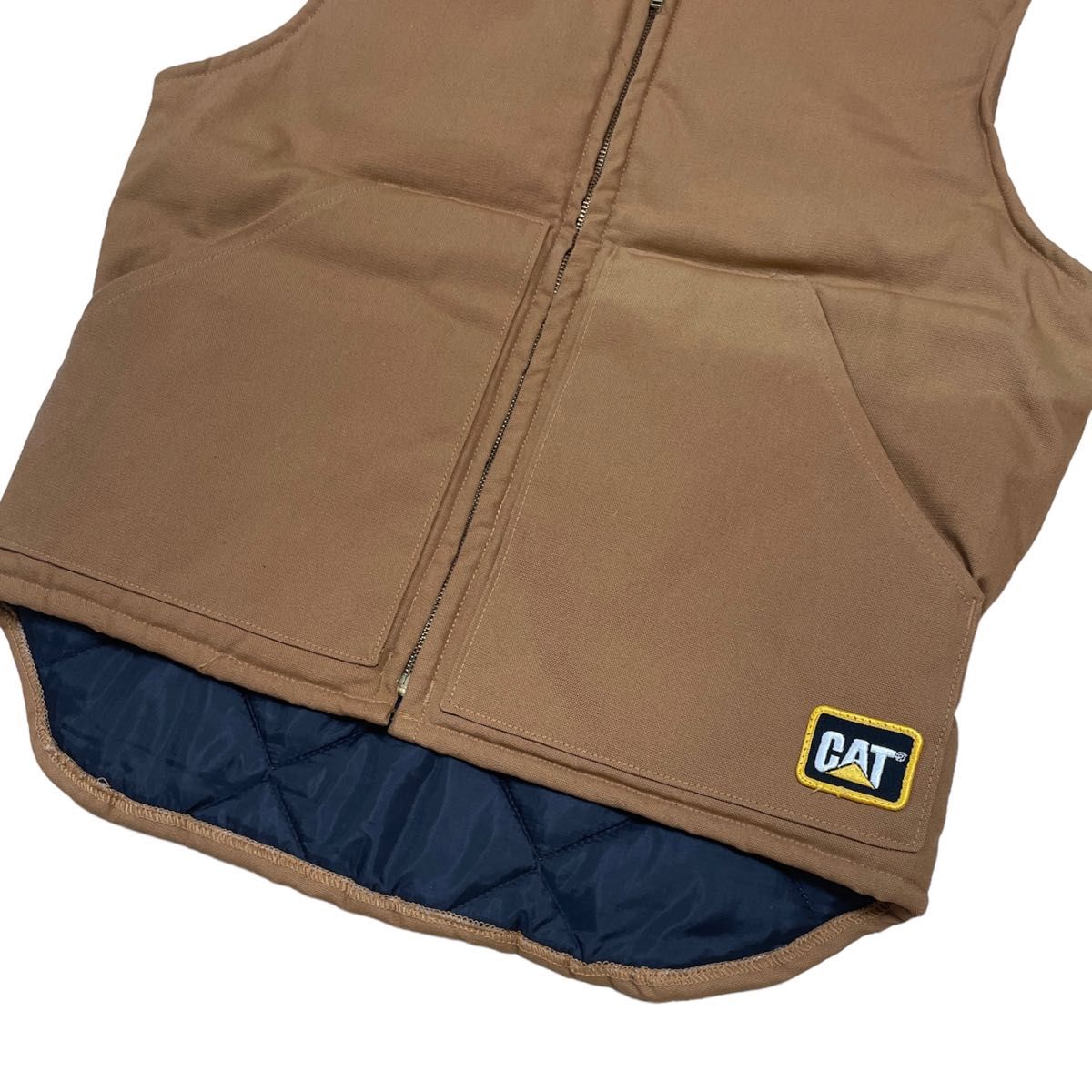 CAT Caterpillar キャタピラー ダックベスト ワークベスト USA ダック