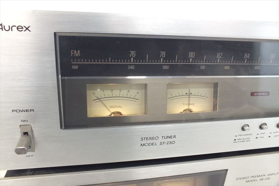 Yahoo!オークション - Aurex オーレックス SB-235 ST-230 アンプ チュ