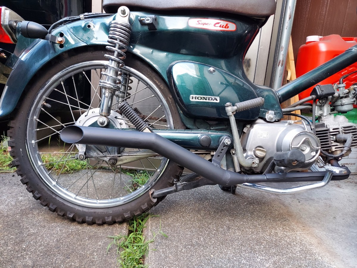 Yahoo!オークション - スーパーカブ ワンオフマフラー キャブ車専用