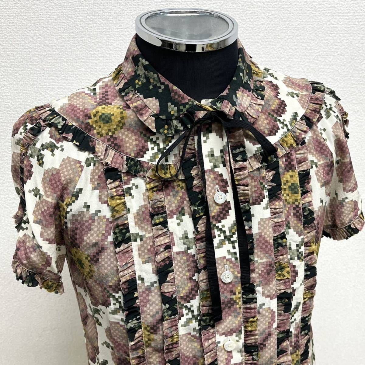 GUCCI 花柄 半袖トップス GUCCI - gucci グッチ フラワー シャツ 希少