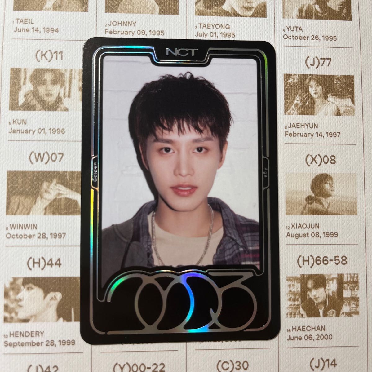 NCT2023 チソン GoldenAge スペシャルイヤーブックカード トレカ