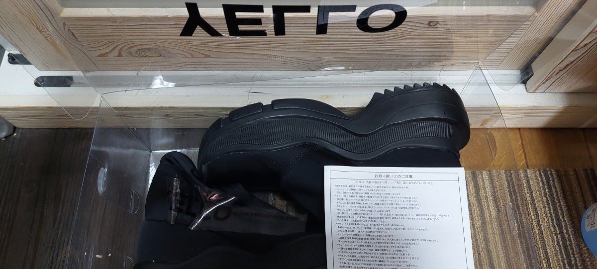 yello TOKYO BLACK DOUBLE SNEAKER SHORT BOOTS Lサイズ｜Yahoo!フリマ