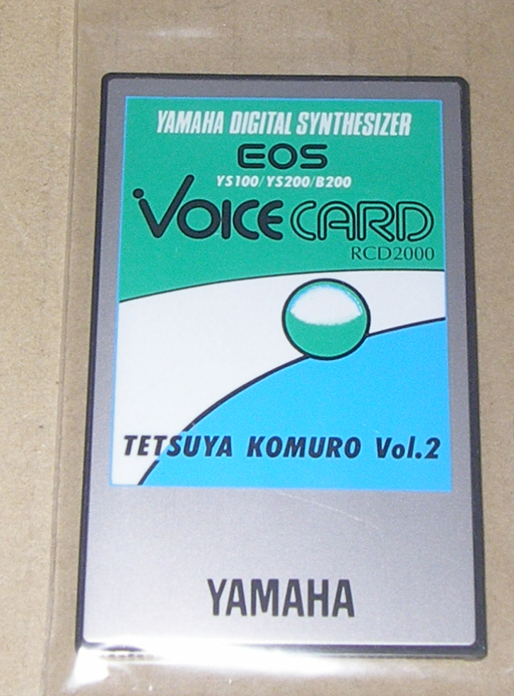 ☆YAMAHA RCD-2000 TETSUYA KOMURO VOCE CARD 小室哲哉☆OK!!!☆MADE in