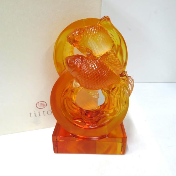 琉園工房 瑠璃工房 tittot 龍 大型 置物 クリスタル 琉園工房 瑠璃工房
