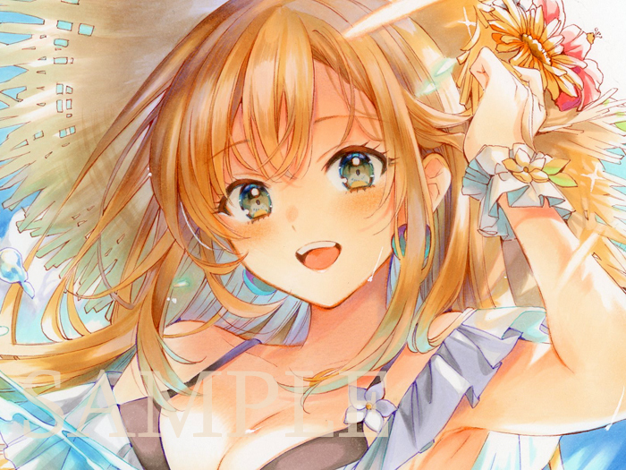 Yahoo!オークション - 手描きイラスト 創作 夏海