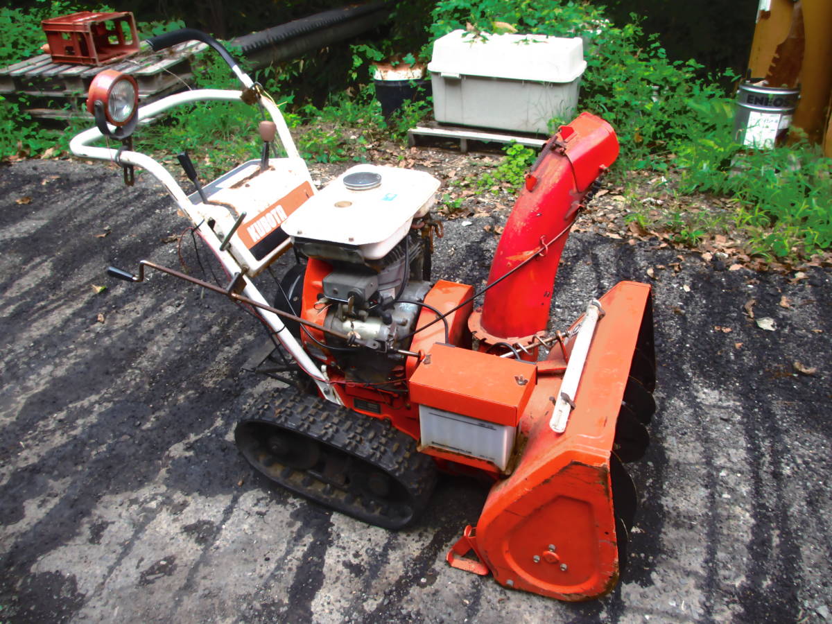 Yahoo!オークション - クボタ 除雪機 KSR8 エンジン始動ですがジャンク