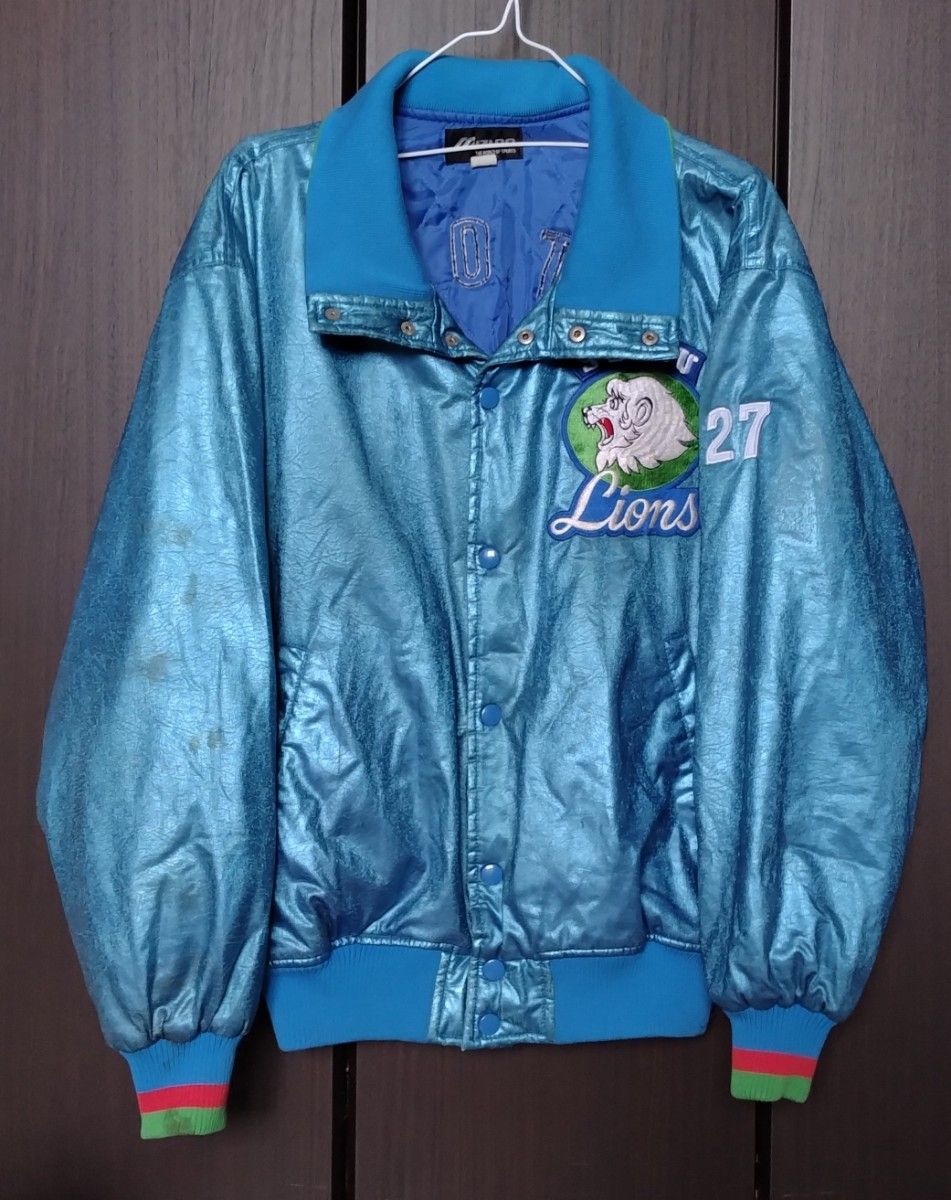 MIZUNO 西武LIONS 野球 グランドコート グラコン ジャンパー 光沢