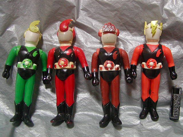 Yahoo!オークション - 忍者キャプター④木21当時物 ポピー ソフビ人形