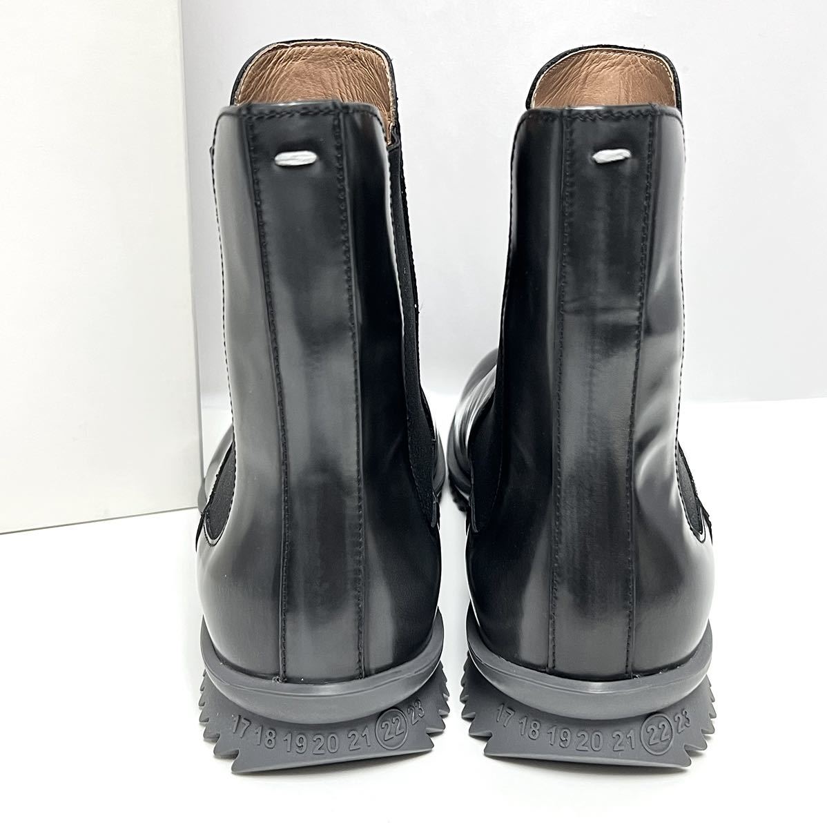 25cm 新品 メゾンマルジェラ サイドゴア チェルシーブーツ レザー