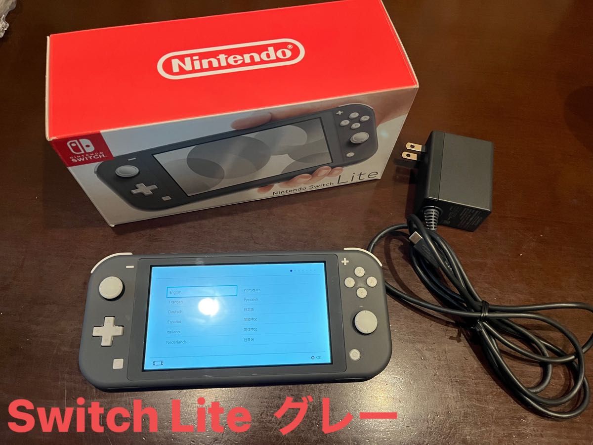 Switch Lite グレー スイッチ ライト 本体 ケーブル付き セット｜Yahoo