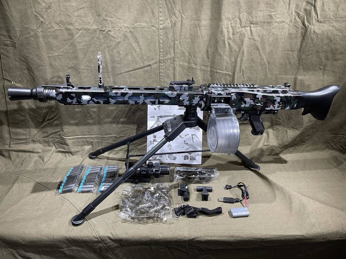 Yahoo!オークション - 【日本国内発送】MG3電動スポンジダーツトイガン