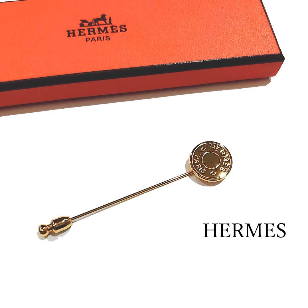 ほぼ未使用】HERMES エルメス セリエ ピンブローチ ハットピン
