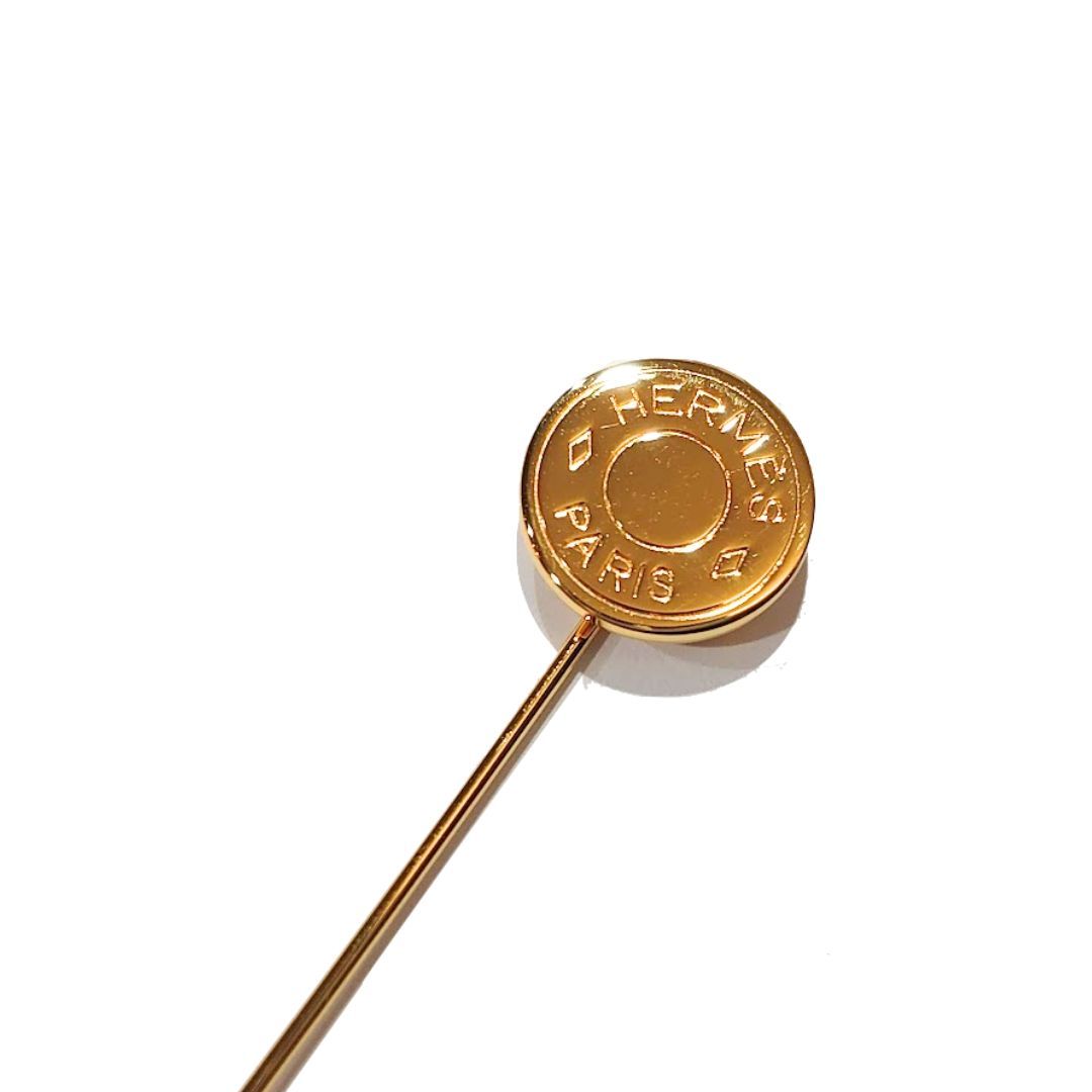 ほぼ未使用】HERMES エルメス セリエ ピンブローチ ハットピン