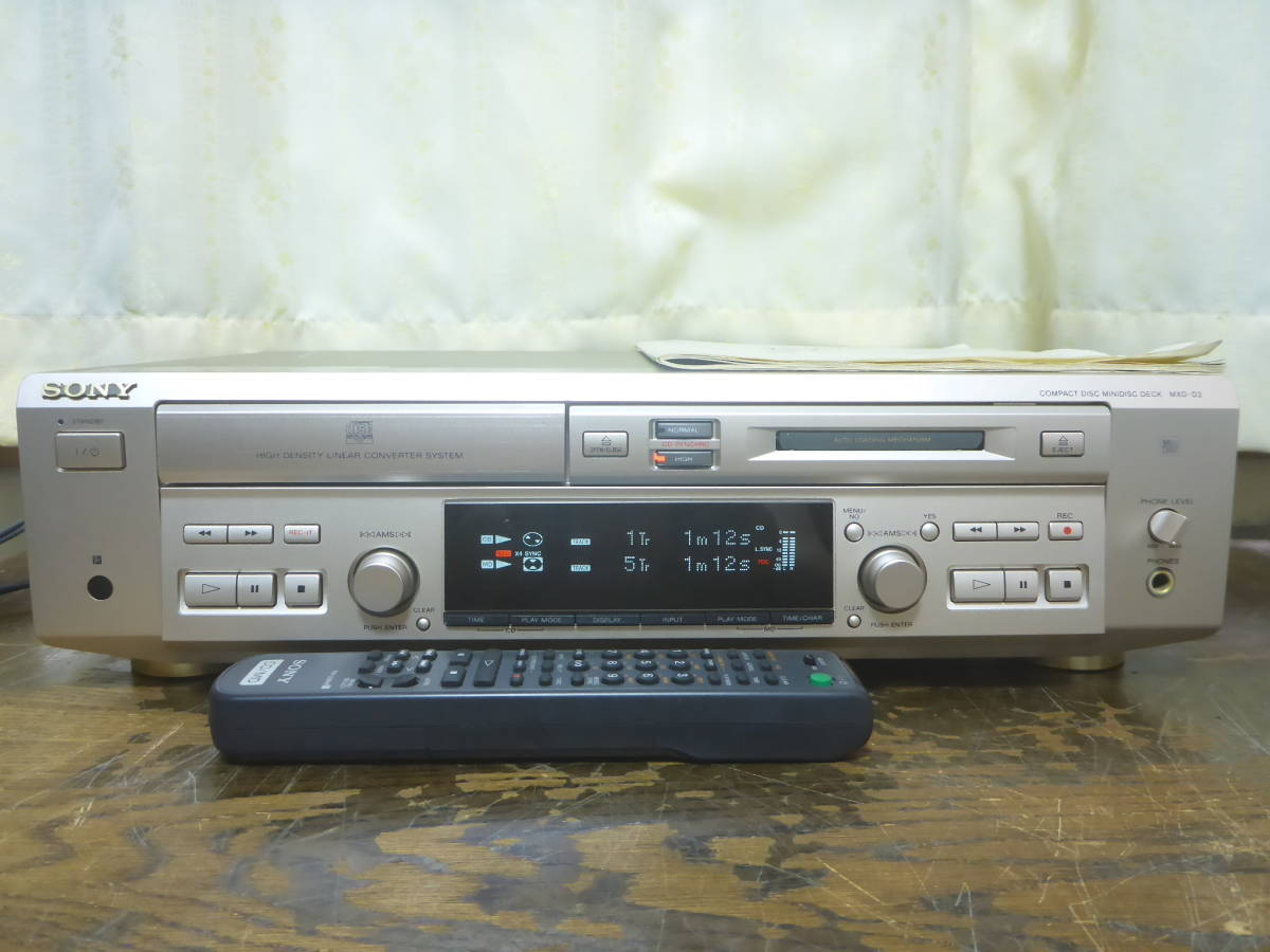 Yahoo!オークション - SONY MXD-D3 CDプレーヤー MDレコーダー ソニー