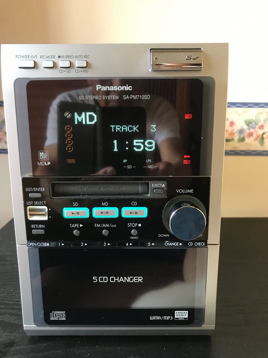 Panasonic CD/MDコンポ SC-PM710SD 2005年製 動作品 リモコン付｜Yahoo